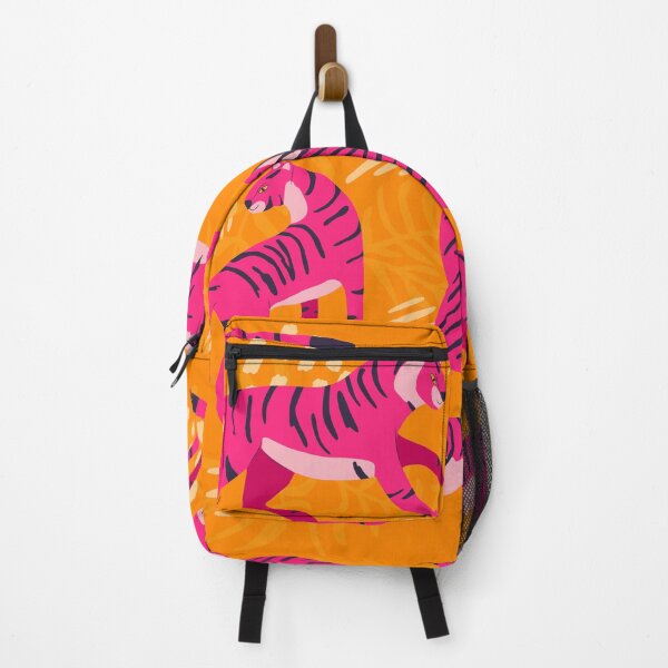 Item preview, Pink Tigers on Orange designed and sold by BlueLela.