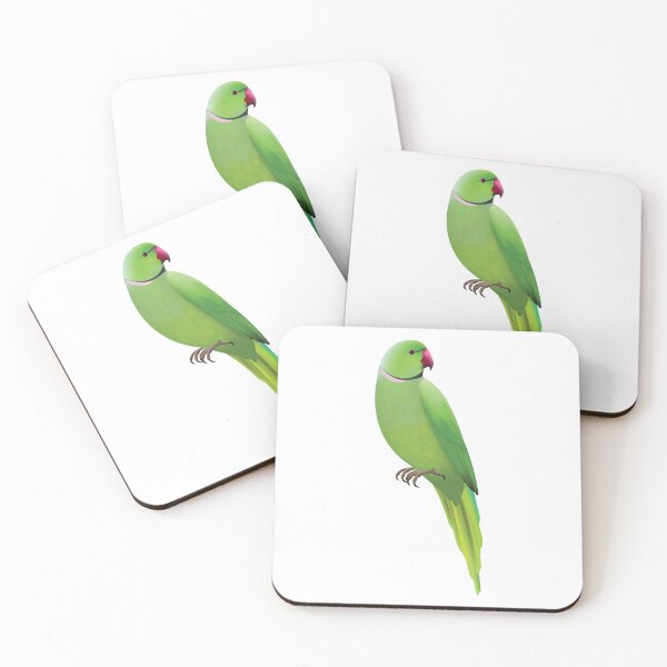 Item preview, Rose ringed parakeet - parrot designed and sold by Stay-Pawsitive.
