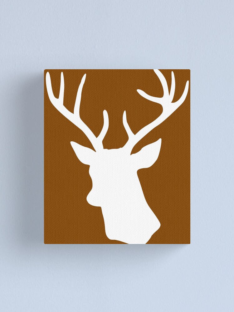 reindeer head silhouette printable