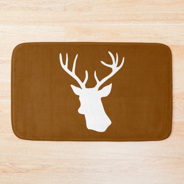 Item preview, Brown Stag Deer Head Silhouette -  Reindeer designed and sold by inspirationzgal.