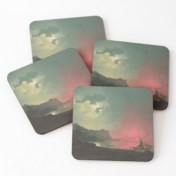 Item preview, Vesuvius in eruption, viewed from Posillipo - Joseph Wright of Derby designed and sold by Onodera.