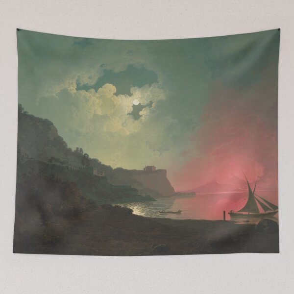 Item preview, Vesuvius in eruption, viewed from Posillipo - Joseph Wright of Derby designed and sold by Onodera.