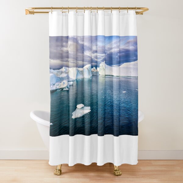 Bergs of Greenland Shower Curtain
