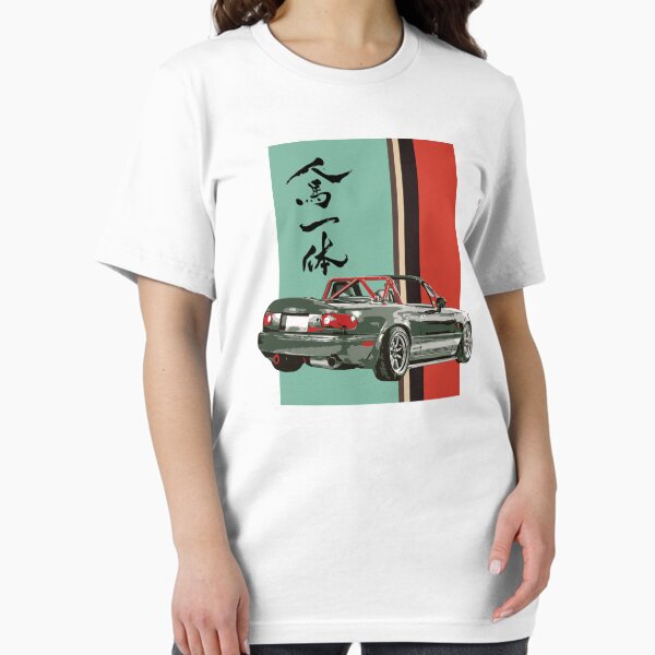Vista previa del artículo con la obra «Mazda Miata / Mx5 - Jinba Ittai Racing Stripes Edition», diseñado y vendido por mudfleap.