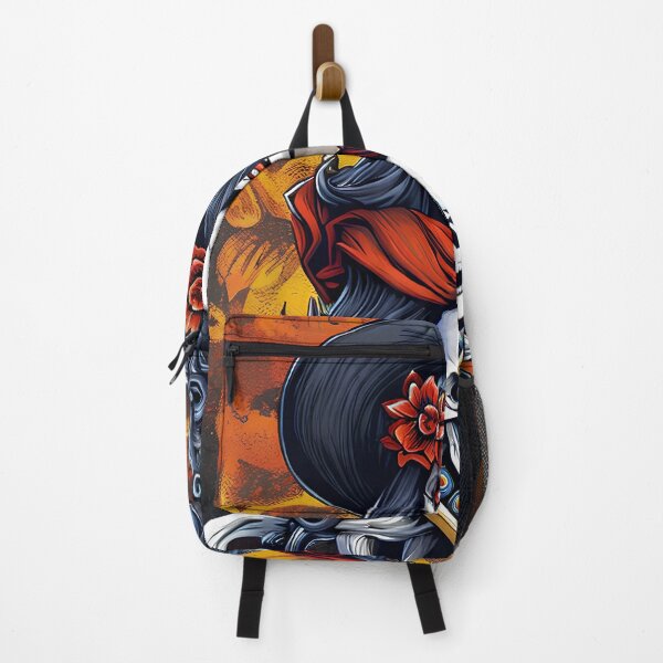 Item preview, Vibrant Lady of Death Illustration - Unique and Eye-catching Artwork designed and sold by ElLocoMus.