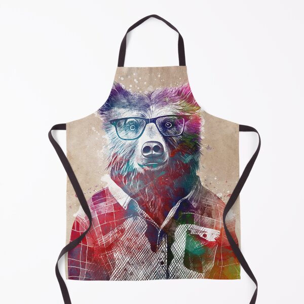 Item preview, Bear hipster graphic art #bear designed and sold by JBJart.