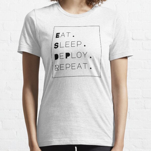 Eat. Sleep. Deploy. Repeat. Essential T-Shirt