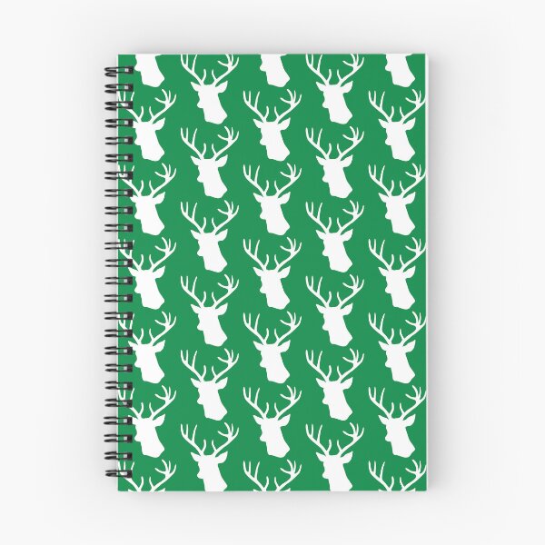 Item preview, Dark Green Deer Head Silhouette - Reindeer Stag designed and sold by inspirationzgal.
