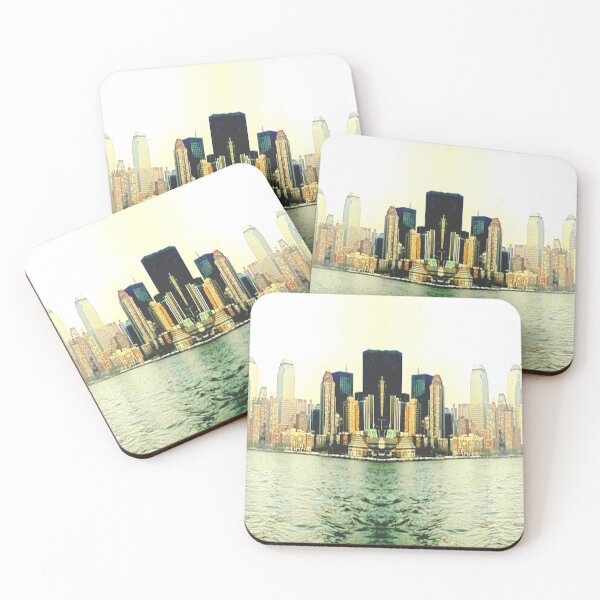 Item preview, New York cityscape mirror image designed and sold by glowvim.