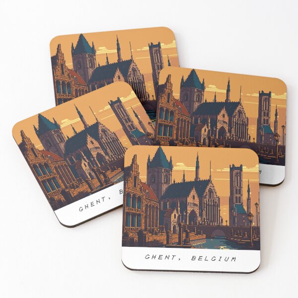 Item preview, Ghent Pixel Art Retro designed and sold by PixelAirlines.
