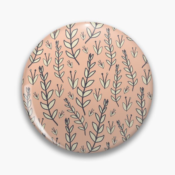 Item preview, Garden party leaves pink charcoal cream designed and sold by cezidesign.