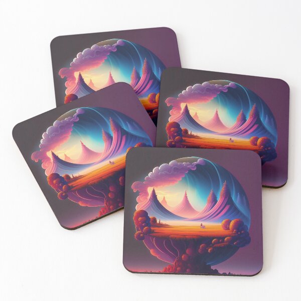 Item preview, Abstract Wall Art Landscape, Digital Art Print designed and sold by Azayda Designs.