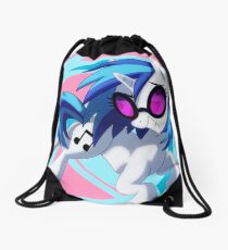 Vinyl Scratch Drawstring Bag