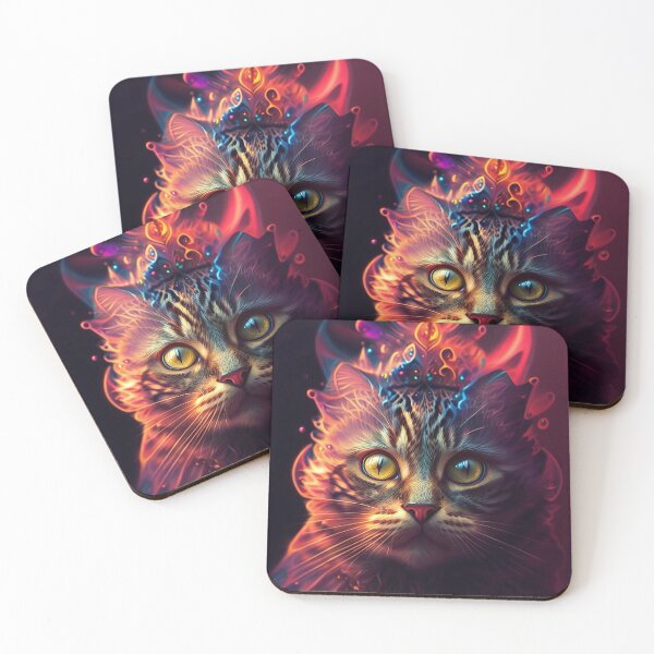 Item preview, Abstract Wall Art Cat, Digital Art Print designed and sold by Azayda Designs.