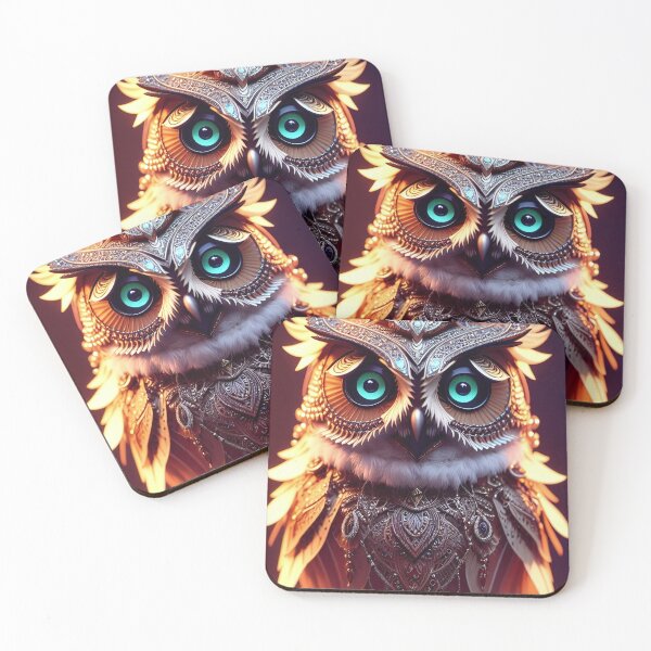 Item preview, Abstract Wall Art Owl, Digital Art Print designed and sold by Azayda Designs.