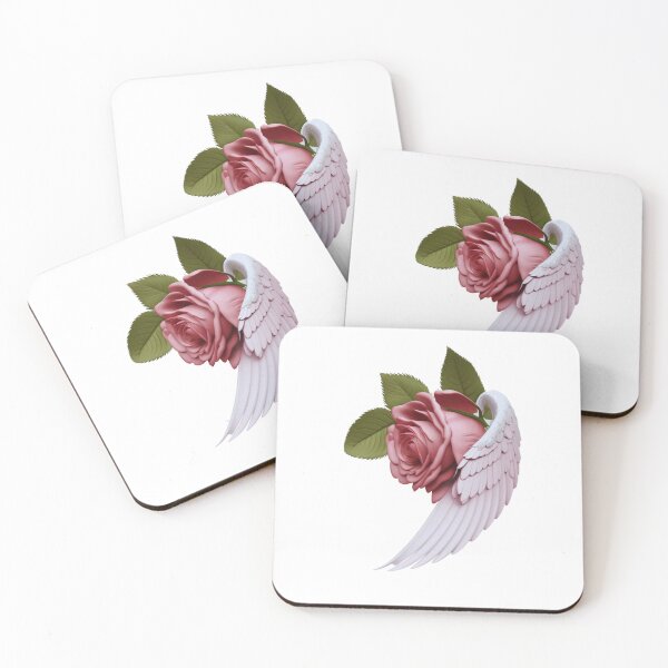 Item preview, Angel's Wings with Red Rose designed and sold by SkyeCreativeStudio.