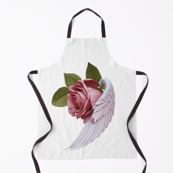 Aperçu de l'œuvre Ailes d'ange avec rose rouge créée et vendue par SkyeCreativeStudio.