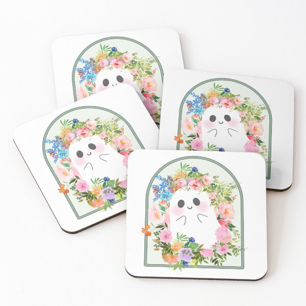 Item preview, Flowery ghost designed and sold by ADHDthings.