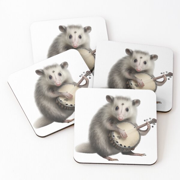 Item preview, Opossum playing banjo  designed and sold by fattim3.