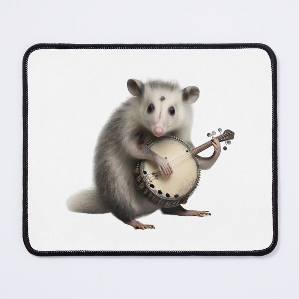 Item preview, Opossum playing banjo designed and sold by fattim3.