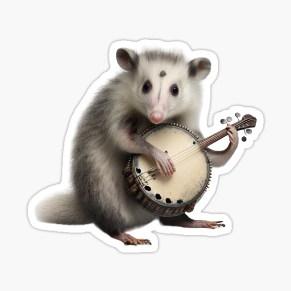 Item preview, Opossum playing banjo  designed and sold by fattim3.