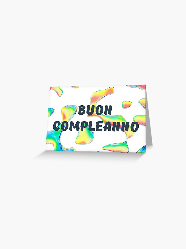 Buon compleanno, happy birthday in Italian, Italian birthday greeting   Photographic Print for Sale by DayOfTheYear