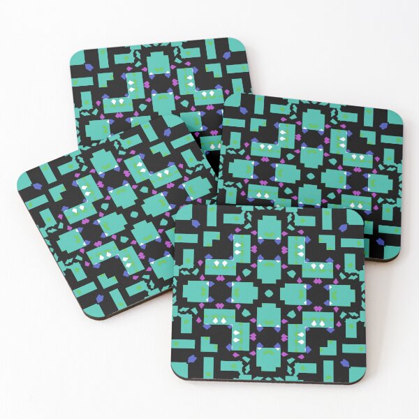Item preview, Modern Green Geometric designed and sold by drape-island.