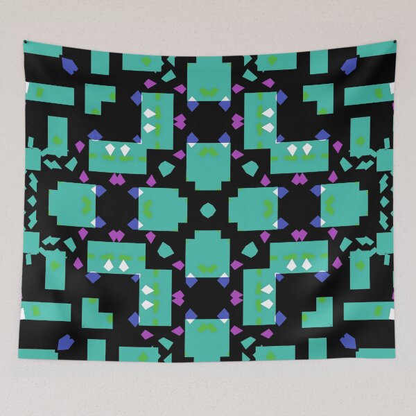 Item preview, Modern Green Geometric designed and sold by drape-island.