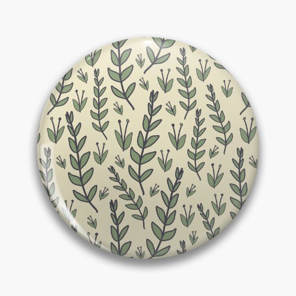 Item preview, Garden party leaves green charcoal cream designed and sold by cezidesign.