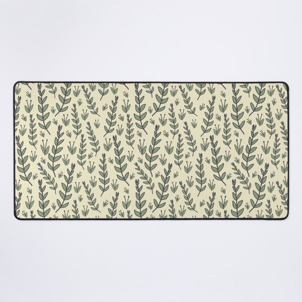 Item preview, Garden party leaves green charcoal cream designed and sold by cezidesign.