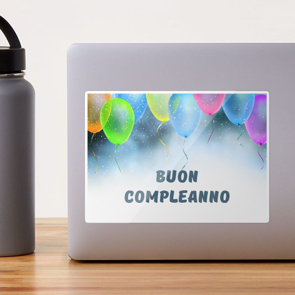 Buon compleanno, happy birthday in Italian, Italian birthday greeting   Photographic Print for Sale by DayOfTheYear