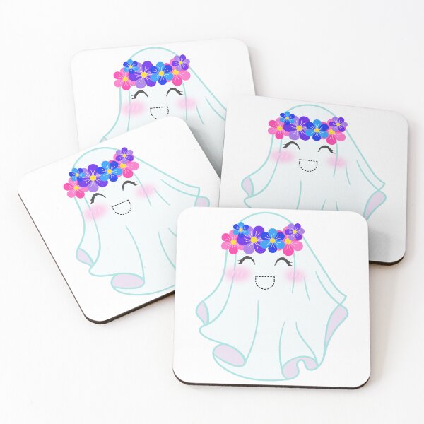 Item preview, Flower crown ghost designed and sold by ADHDthings.