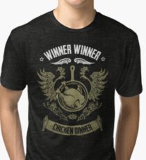 WINNER WINNER CHICKEN DINNER Tri-blend T-Shirt