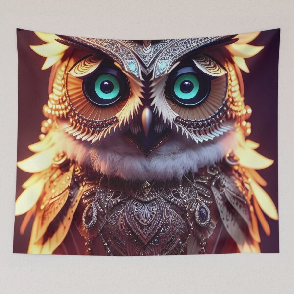 Item preview, Abstract Wall Art Owl, Digital Art Print designed and sold by Azayda Designs.