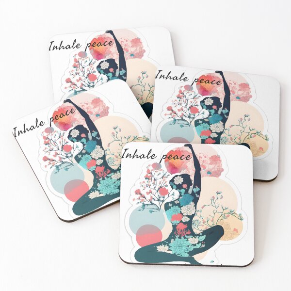 Item preview, Inhale peace, exhale stress, Namaste, YOGA designed and sold by VisualVibesVV.