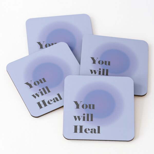 Item preview, You will heal wall art, healing colors gradient art designed and sold by shreya ranjan.