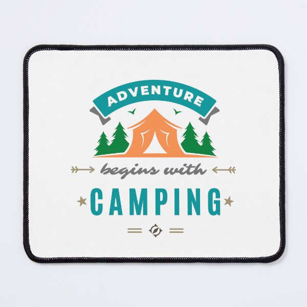 Item preview, Adventure Begins With Camping designed and sold by cadillacmt.