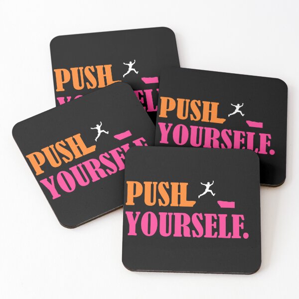 Item preview, push yourself,motivational quotes designed and sold by vgrecipes.