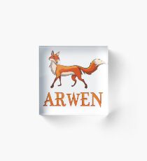 Arwen Fox Acrylic Block