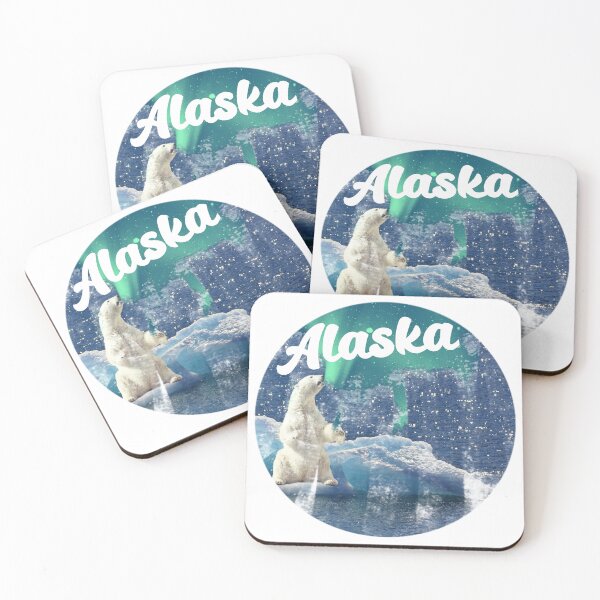 Item preview, Alaska Northern Aurora Borealis Lights Polar Bear designed and sold by gillys.
