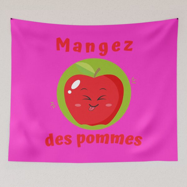 Aperçu de l'œuvre Pomme, Mangez des pommes, Humour, Citation créée et vendue par Ksmith-Style.