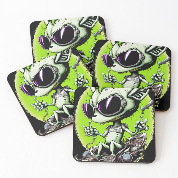 Item preview, Cool Relaxed Green Alien designed and sold by Piotrek0001.
