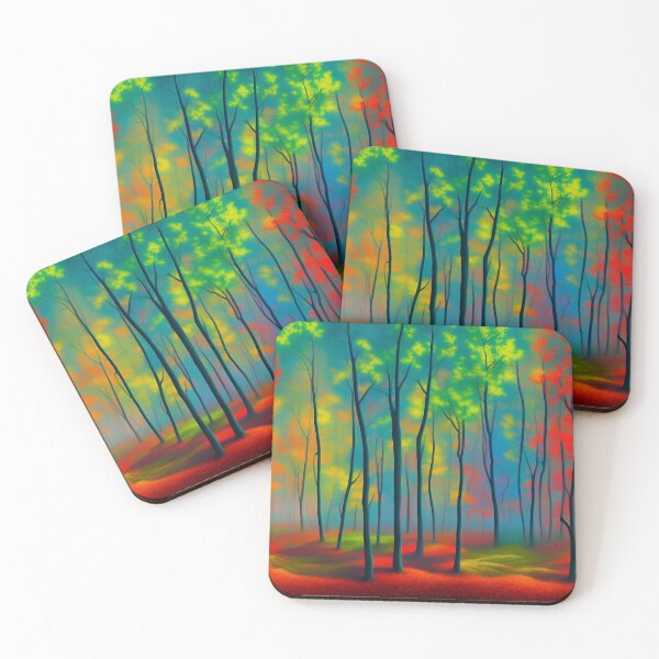Item preview, Trees in a colorful forest designed and sold by brandway.