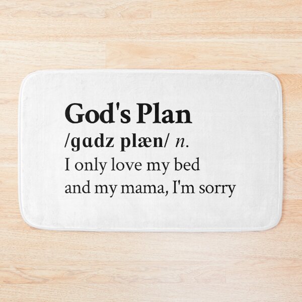 Item preview, God's Plan Aesthetic Quote Hip Hop Rap Lyrics designed and sold by StickTheSong.