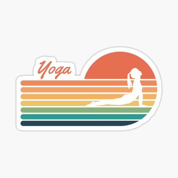 Item preview, Yoga Retro Sunset Woman designed and sold by AlpacaSmokes.