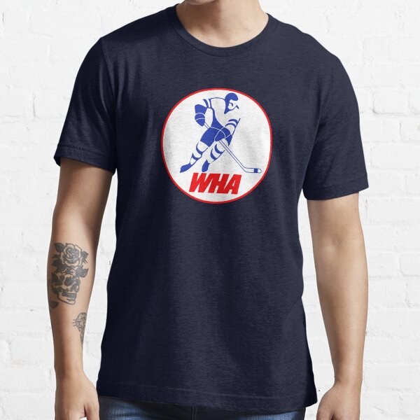 Aperçu de l'œuvre Logo rétro de l'Association mondiale de hockey (WHA) créée et vendue par Retrohockeyuk.