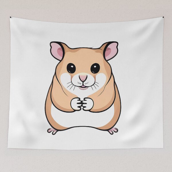 Item preview, cute little hamster artwork designed and sold by TheScruffyGoose.
