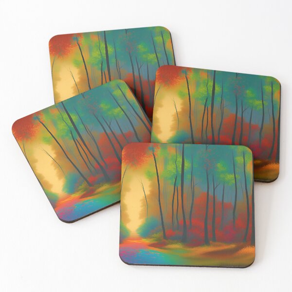 Item preview, A forest full of trees in bright colors designed and sold by brandway.