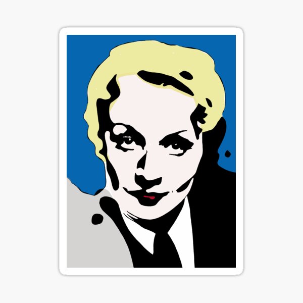 Marlene Dietrich Sticker