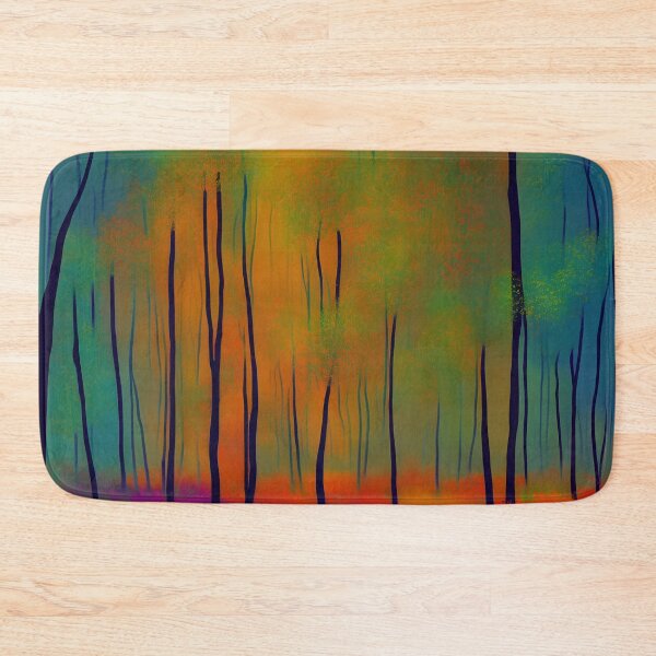 Item preview, Autumn colorful forest in the morning designed and sold by brandway.